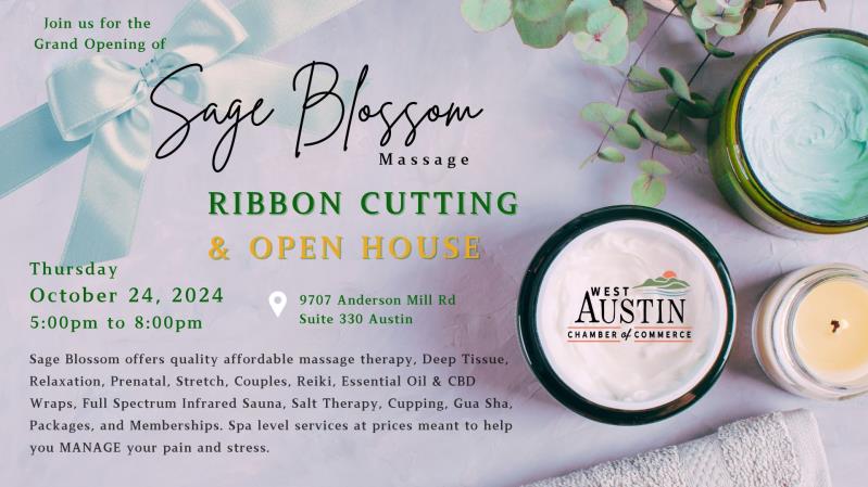 Sage Blossom Ribbon Cutting