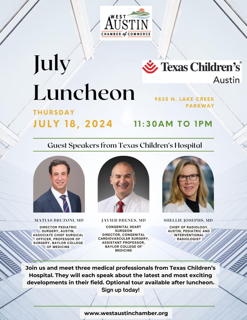 Luncheon @ Texas Children's Hospital